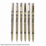 SAKURA PIGMA MICRON FINELINER XSDK-6 SET OF 6 DIFFERENT SIZES POINTS - Image 2