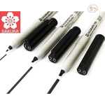 Sakura Calligraphy Pens Black Pack of 3 (1mm, 2mm, 3mm) - Image 2