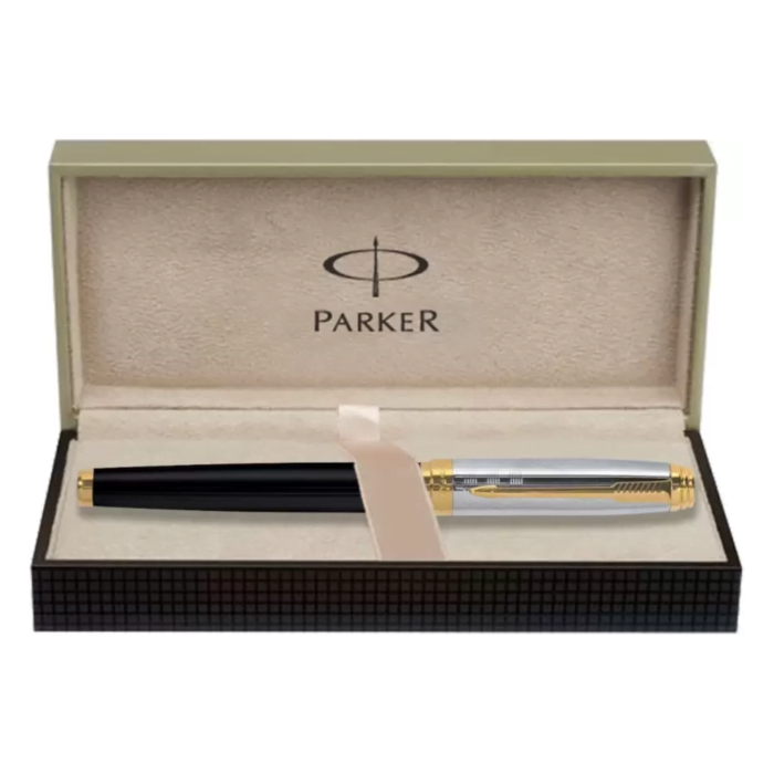 PARKER AMBIENT DELUXE BLACK GT FOUNTAIN PEN - Image 3