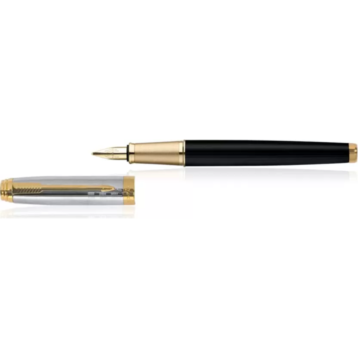 PARKER AMBIENT DELUXE BLACK GT FOUNTAIN PEN - Image 2