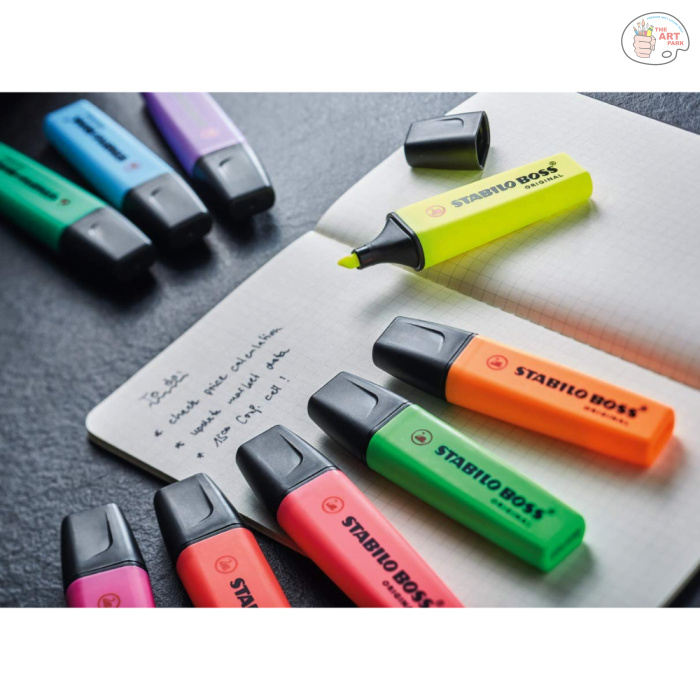 STABILO BOSS Original - Highlighter Pen - Wallet of 8 (Assorted Colours) - Image 2
