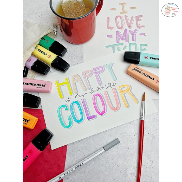 STABILO BOSS Original - Highlighter Pen - Wallet of 8 (Assorted Colours) - Image 3