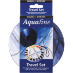 Daler Rowney Aquafine 18-pc Watercolor Travel Set - Watercolor Paint Set for Watercolor Paper and More - Watercolor Set for Artists and Students - Water Color Paint for All Skill Levels