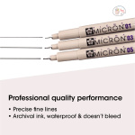 SAKURA Pigma Micron Pens (Set Of 3) - Image 2