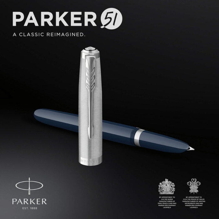PARKER 51 MIDNIGHT BLUE CT FOUNTAIN PEN - Image 3