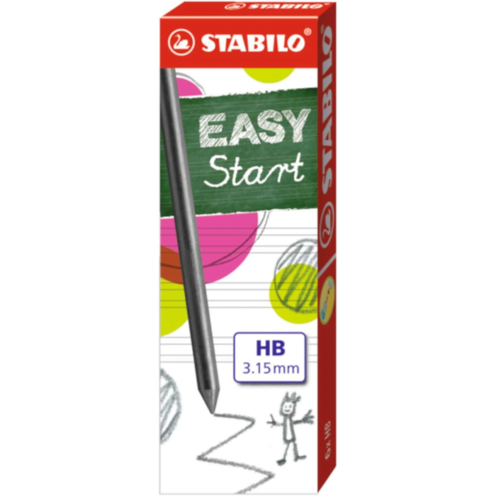 Stabilo 3.15 mm HB Mechanical pencil leads drawing pencil refills Black 6Pcs - Image 1