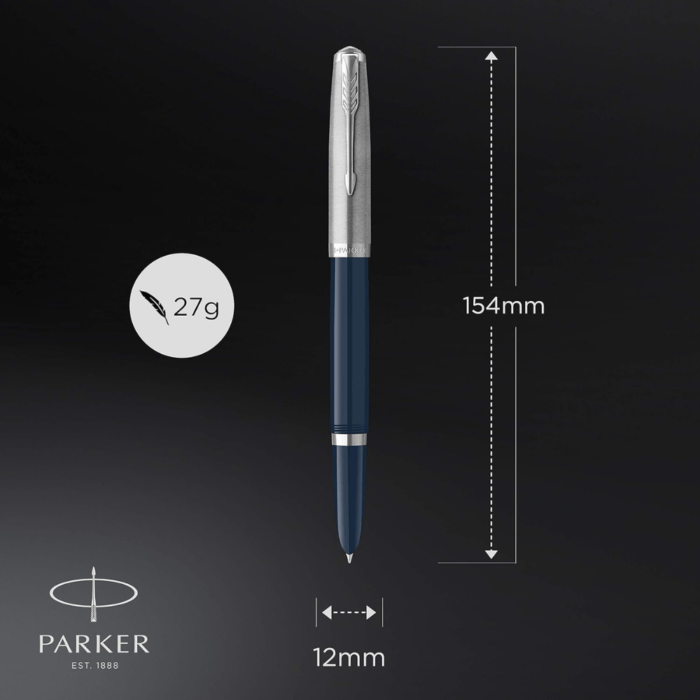 PARKER 51 MIDNIGHT BLUE CT FOUNTAIN PEN - Image 4