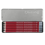 CRETACOLOR Cleos Fine Art Graphite Pencils - Set of 6 in an Elegant Tin Box (1 of Each HB, 2H, 2B, 4B, 6B & 8B.) - Image 2