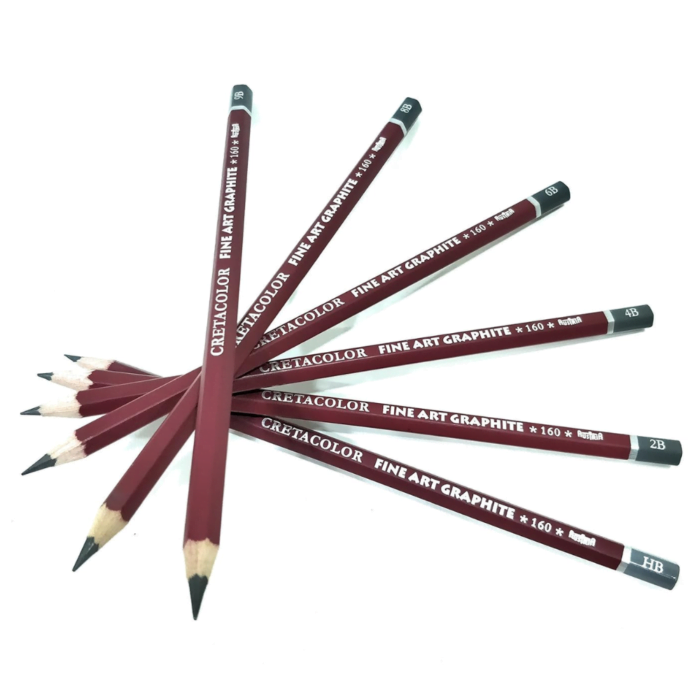 CRETACOLOR Cleos Fine Art Graphite Pencils - Set of 6 in an Elegant Tin Box (1 of Each HB, 2H, 2B, 4B, 6B & 8B.) - Image 3