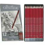 CRETACOLOR Cleos Fine Art Graphite Pencils Set of 12, Black - Image 3