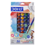 DOMS 36 water colour cakes  (Set of 36, Multicolor)