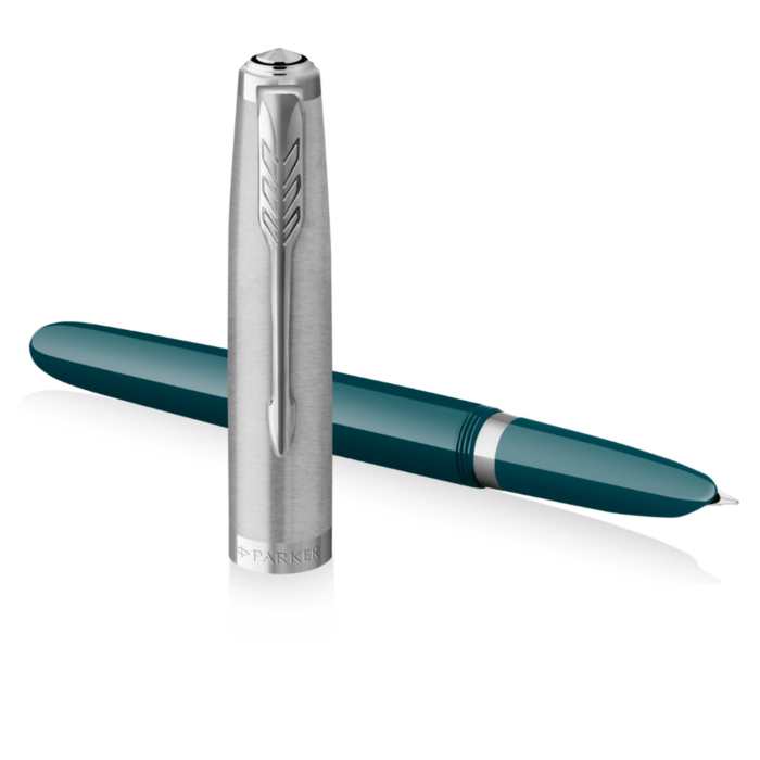 PARKER 51 TEAL BLUE CT FOUNTAIN PEN - Image 4