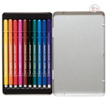 Lyra Graduate Fineliner Markers, Assorted, Metal Box of 10 - Image 2