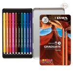 Lyra Graduate Fineliner Markers, Assorted, Metal Box of 10 - Image 3
