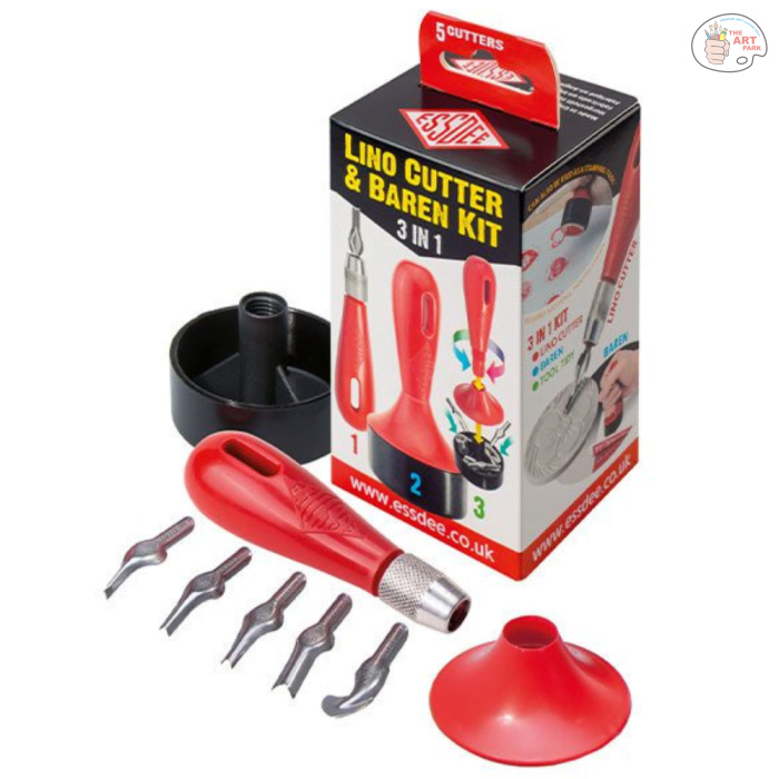 1 (52) Essdee Lino Cutting 3 in 1 Baren Kit - Image 1