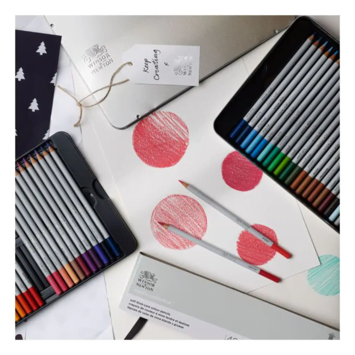 winsor-newton-studio-collection-watercolour-pencil-set-of-48-in-tin-box - Image 2