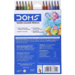DOMS Super Soft 3.3mm Lead 24 Shades Pre-Sharpened Water Color Pencil| Hexagonal Shaped Color Pencils  (Set of 1, Assorted) - Image 3