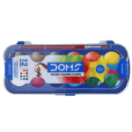 Doms 12 Shades 30mm Water Colour Cakes | Easy To Use Palette Lid | Organic Rich Colour Pigments | Free Brush Inside | Non-Toxic & Safe For Kids | Pack of 1