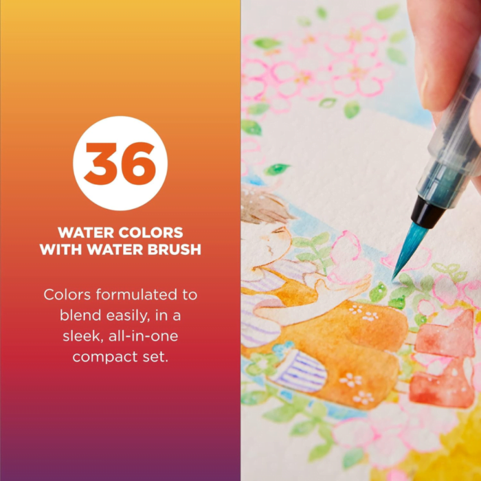 SAKURA Koi Water Color Set with Waterbrush (36 Assorted) - Image 2