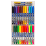 DOMS Non-Toxic Multicolor 26 Shades Brush Pens Set | Super Soft Fine Tip Brush Pens | Diverse 26 Shades | Water Based Ink | Includes Gold & Silver Shades | Pack of 1 - Image 3