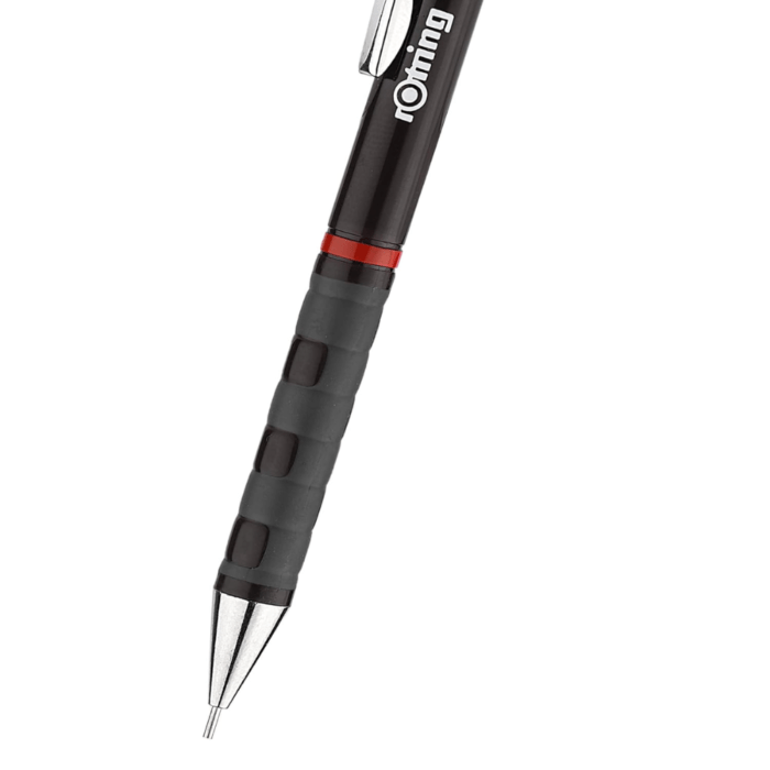 Rotring Tikky Mechanical Pencil,HB 0.35mm Lead, Black Plastic Body, Triangular Barrel Pencil - Image 2