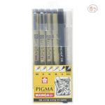 SAKURA PIGMA MANGA BASIC SET, SET OF 6 ASSORTED MANGA TOOLS