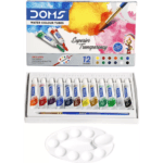 Doms Water Colour Tubes – 12 Shades