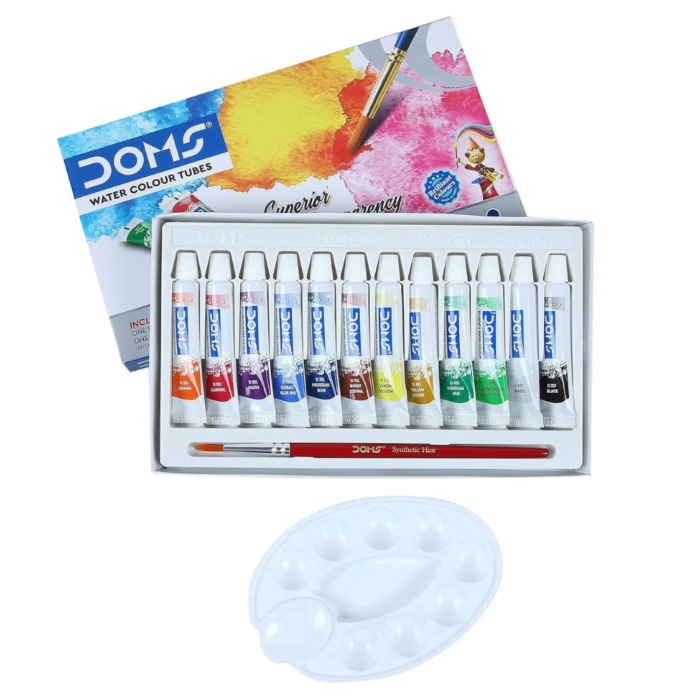 Doms Water Colour Tubes – 12 Shades - Image 2