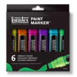 Liquitex Vibrant Colour Paint Marker - Set of 6 (15mm)