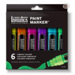 Liquitex Vibrant Colour Paint Marker - Set of 6 (15mm)