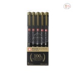 SAKURA PIGMA MICRON BLACK BARREL ANNIVERSARY ADDITION FINELINER SET OF 5