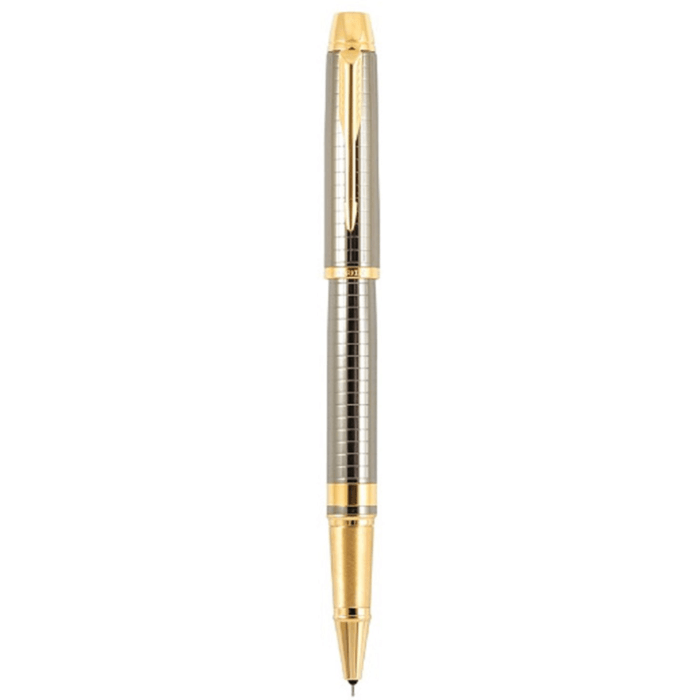 PARKER ODYSSEY SHINY CHROME CHISELLED GT ROLLER BALL PEN - Image 3