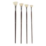 brustro Bristlewhite Fan BRUSHES 1008 (No. 2, 4, 6)