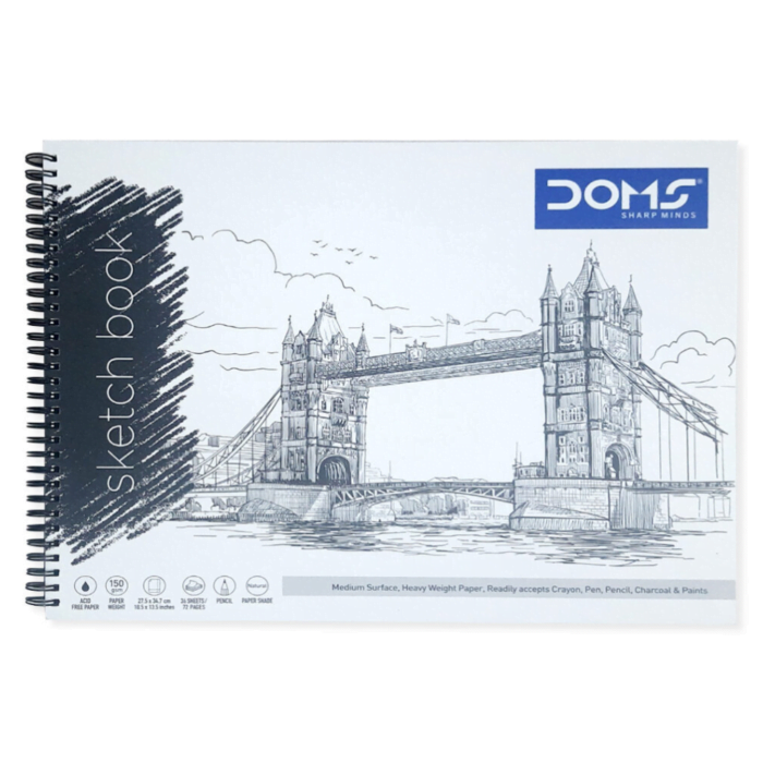 Untitled design (12) DOMS SKETCH BOOK 150 GSM 72 PAGES - Image 1