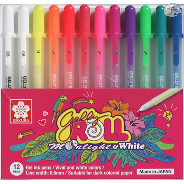 Sakura Gelly Roll Moonlight Pack of 12 coloured Pens - Image 1