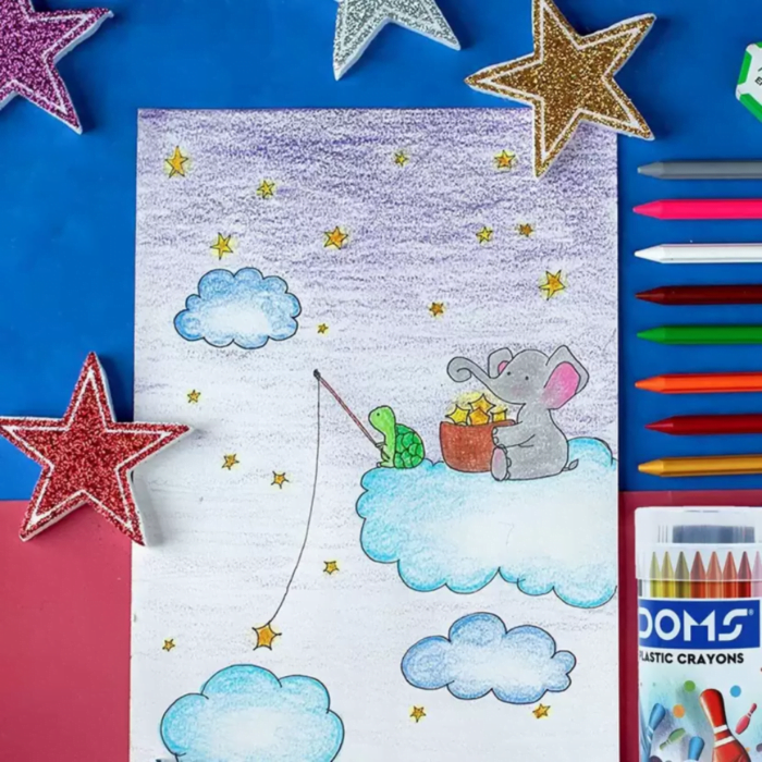 DOMS PLASTIC CRAYONS  28 SHADES - Image 2