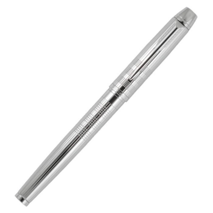 PARKER ODYSSEY SHINY CHROME CHISELLED CT FOUNTAIN PEN - Image 3