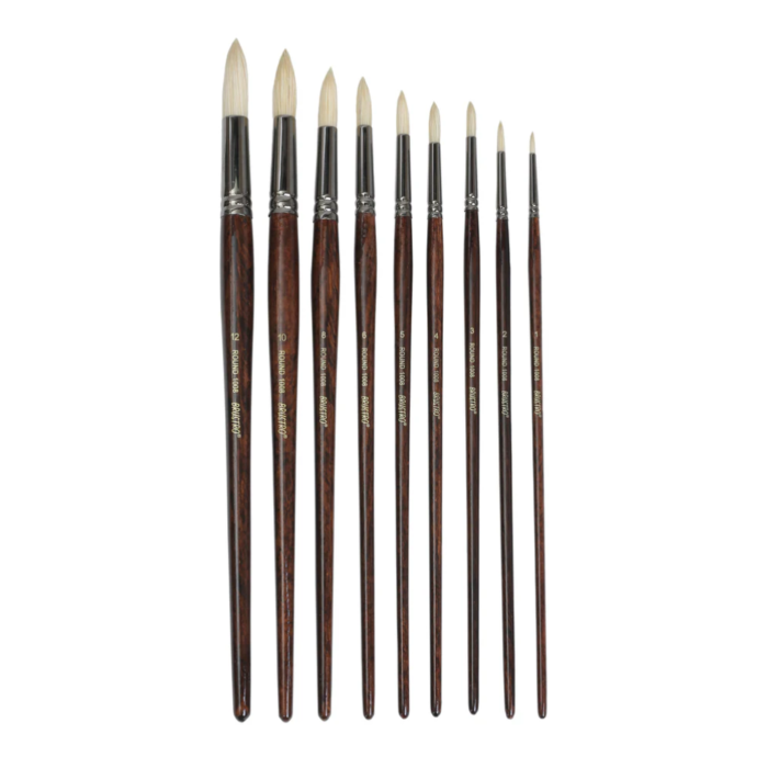 Bristlewhite Round Brush1008 (No. 8, 10, 12) - Image 3