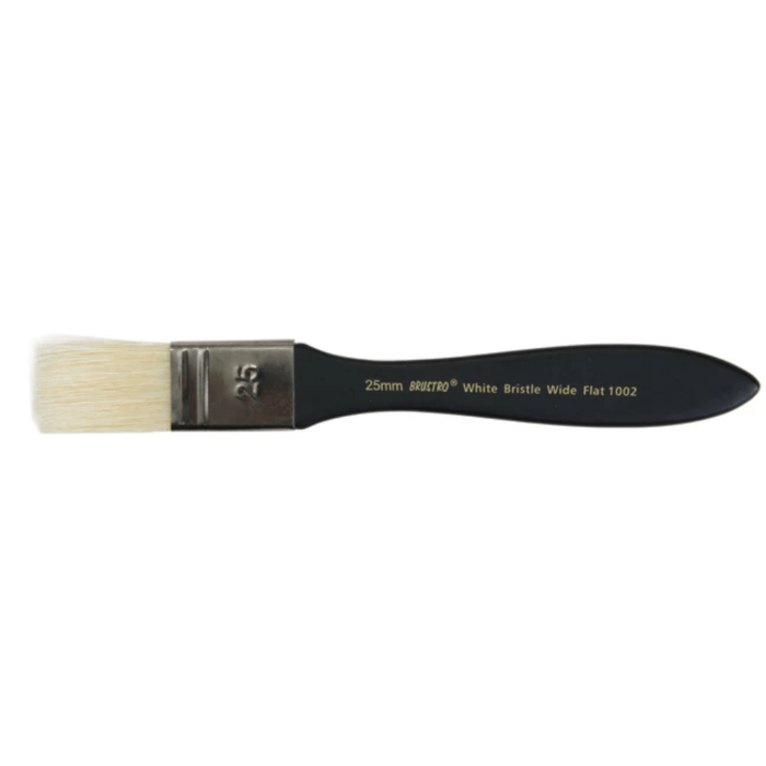 Untitled design (20) BRUSTRO Bristlewhite Wide flat Brush 25mm - Image 1