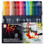 Sakura Koi Colouring Brush Pen Set - 12 Colours