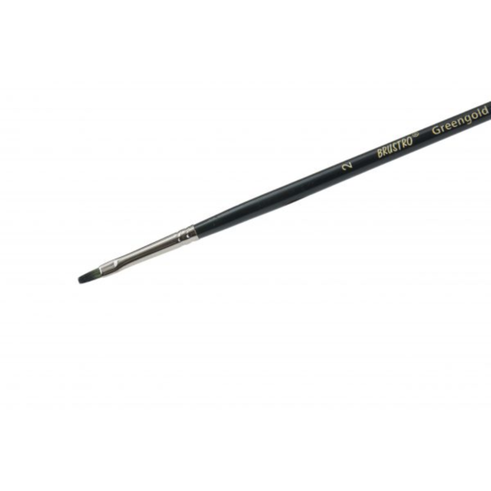 BRUSTRO Greengold Flat (Brush Nos. 2, 4, 6, 8, 10, 12) - Image 2