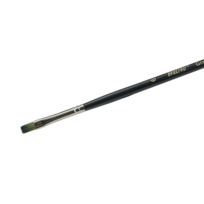 BRUSTRO Greengold Flat (Brush Nos. 2, 4, 6, 8, 10, 12) - Image 4