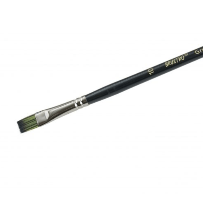 BRUSTRO Greengold Flat (Brush Nos. 2, 4, 6, 8, 10, 12) - Image 6