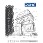 Doms Watercolor Paper Sketch Book Wiro Band Medium Surface Drawing Pad A5 Size 150 Gsm 72 Pages