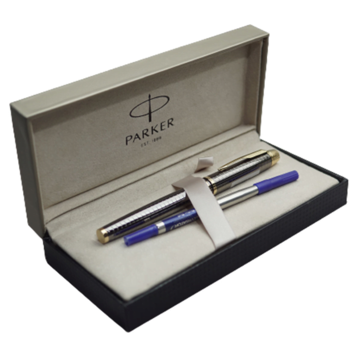 PARKER ODYSSEY GUN METAL CHISELLED GT ROLLERBALL PEN - Image 2