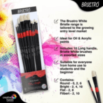 BRUSTRO White Bristle Set 10 - Image 2