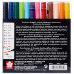 Sakura Koi Colouring Brush Pen Set - 12 Colours - Image 2