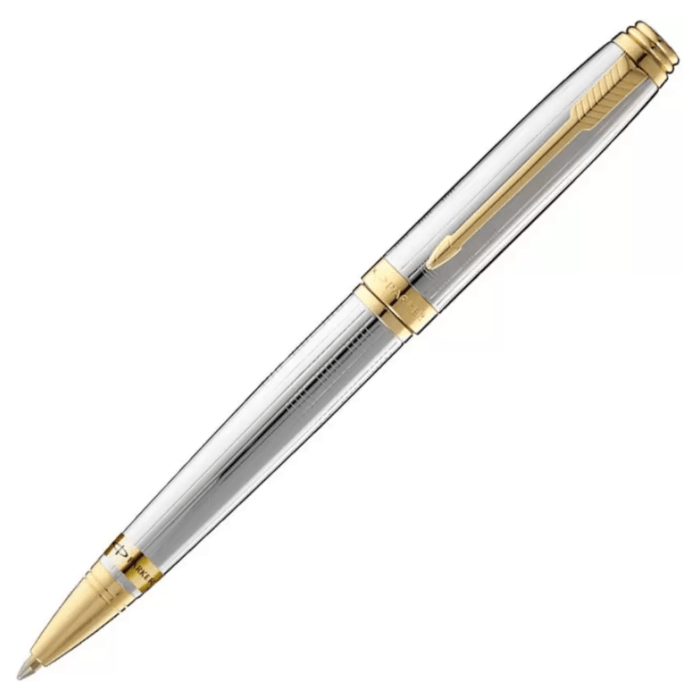 PARKER ODYSSEY SHINY CHROME CHISELLED GT BALLPOINT PEN - Image 3