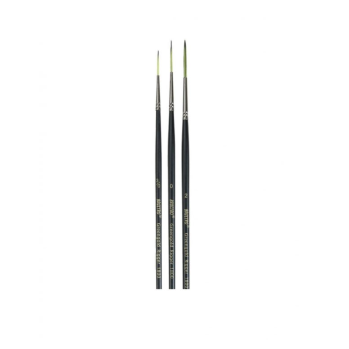 Untitled design (53) BRUSTRO Greengold Rigger (Brush Nos. 3/0, 0, 2) - Image 1
