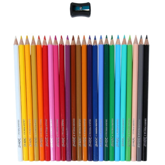 DOMS COLOUR PENCILS 24 SHADES - Image 2